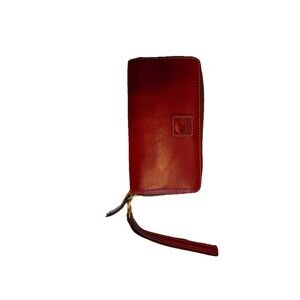 Dooney & Bourke Florentine Large Zip Around Wristlet in BORDEAUX